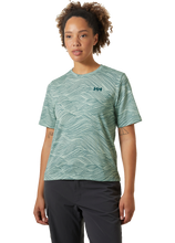 Load image into Gallery viewer, Helly Hansen Women&#39;s HH Lifa Active Solen Relaxed Technical Tee (Green Mist Wave)
