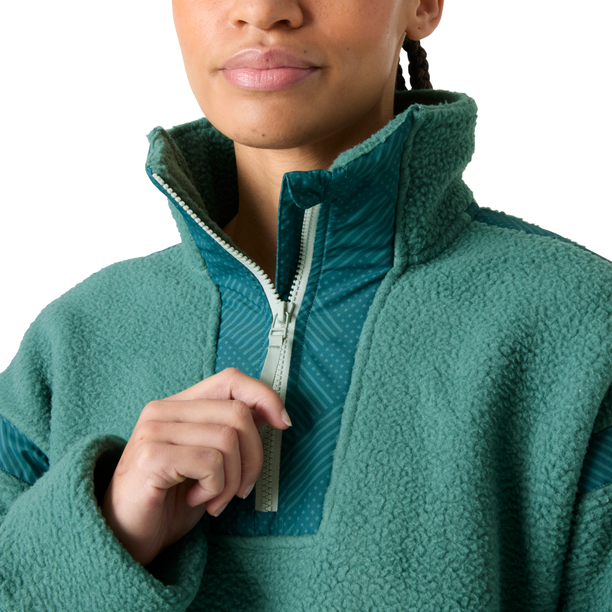 Helly Hansen Women's Imperial Pile Half Zip Pullover Fleece Top Opal Green 494 49581