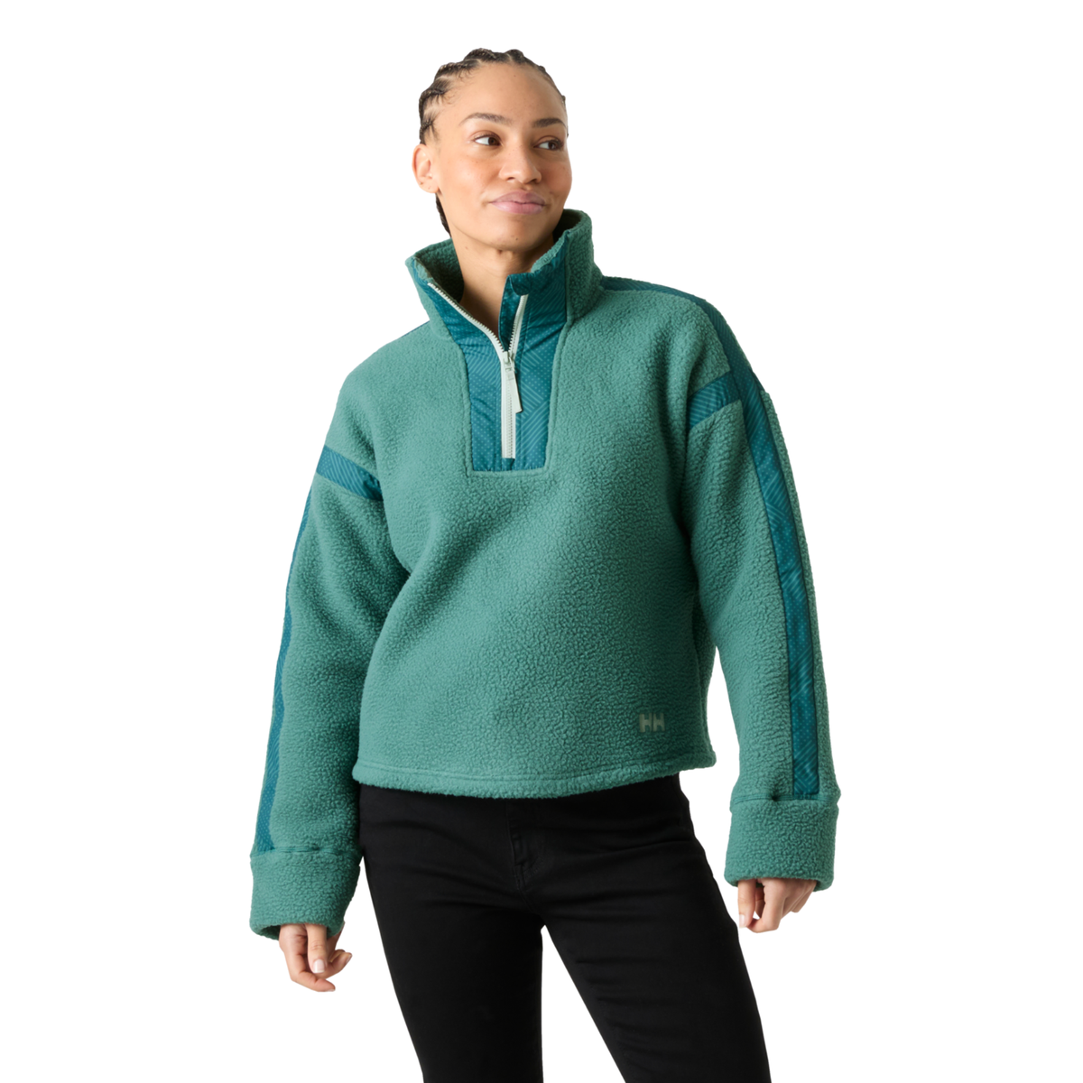 Helly Hansen Women's Imperial Pile Half Zip Pullover Fleece Top Opal Green 494 49581