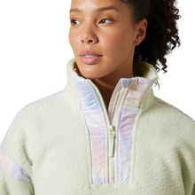 Load image into Gallery viewer, Helly Hansen Women&#39;s Imperial Pile Half Zip Fleece Top (Seafoam Reflection AOP)
