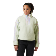 Load image into Gallery viewer, Helly Hansen Women&#39;s Imperial Pile Half Zip Fleece Top (Seafoam Reflection AOP)
