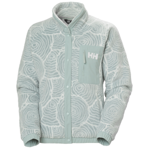 Helly Hansen Women's Imperial Printed Pile Full Snap Fleece Green (Mist Wood)