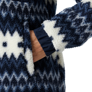 Helly Hansen Women's Imperial Printed Pile Full Snap Fleece (Navy Nordic AOP)