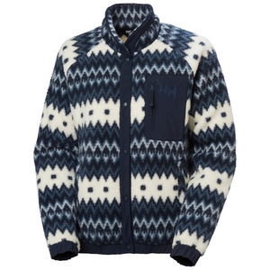Helly Hansen Women's Imperial Printed Pile Full Snap Fleece (Navy Nordic AOP)