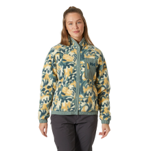 Load image into Gallery viewer, Helly Hansen Women&#39;s Imperial Printed Pile Full Snap Fleece (Sand Bruce Aop)
