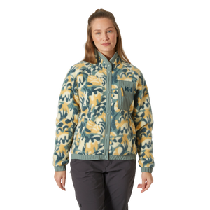 Helly Hansen Women's Imperial Printed Pile Full Snap Fleece (Sand Bruce Aop)