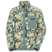 Load image into Gallery viewer, Helly Hansen Women&#39;s Imperial Printed Pile Full Snap Fleece (Sand Bruce Aop)
