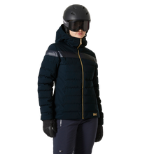 Load image into Gallery viewer, Helly Hansen Women&#39;s Imperial Puffy Insulated HT Waterproof Ski Jacket (Navy)
