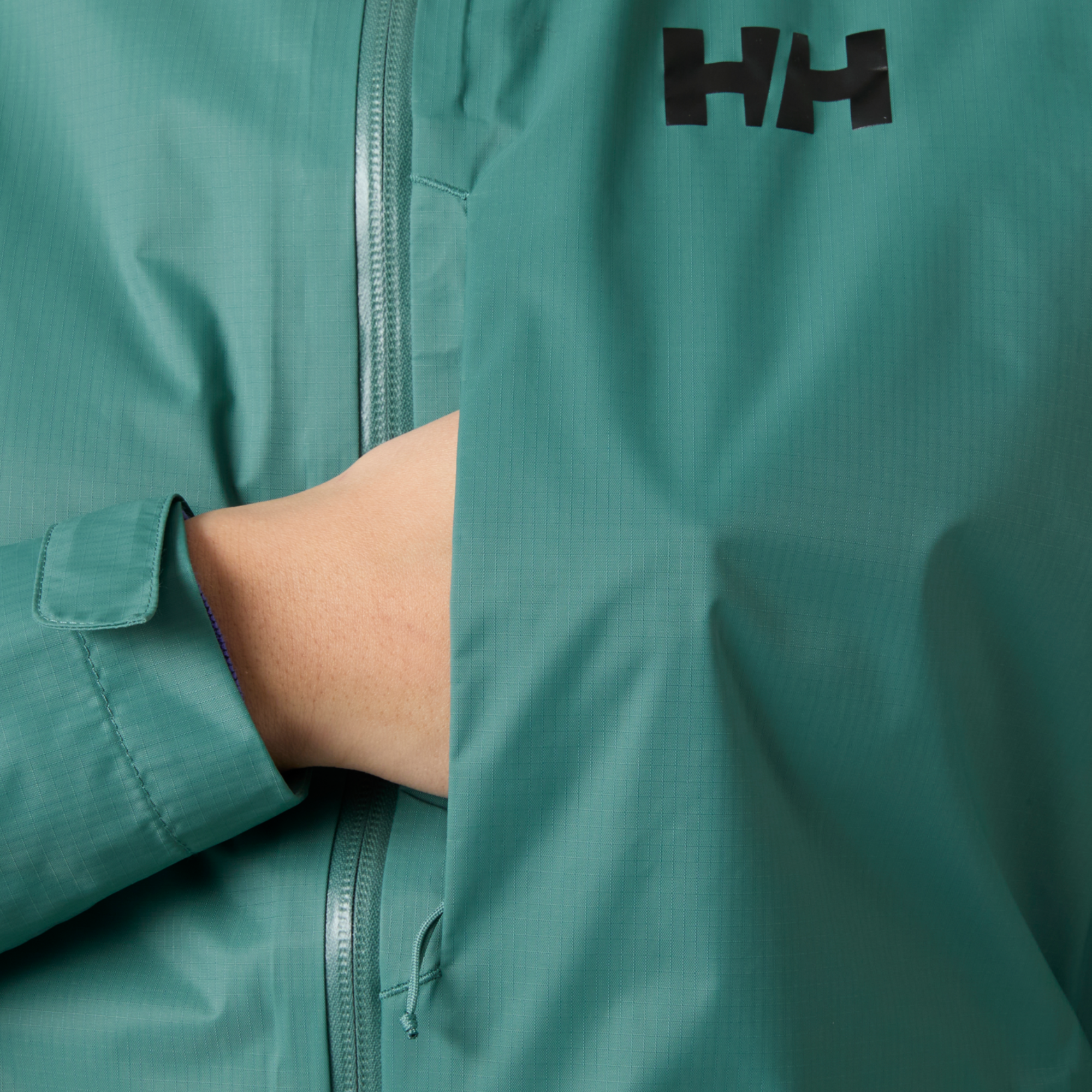 Helly Hansen Women's Loke Terra 2.5L HT Waterproof Jacket Opal Green 494 63389