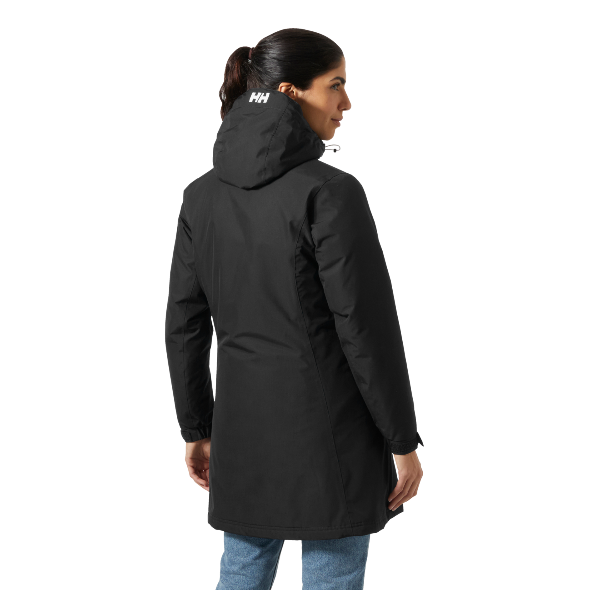 Helly Hansen Women's Long Belfast Winter Insulated Waterproof Coat Black 991 62395