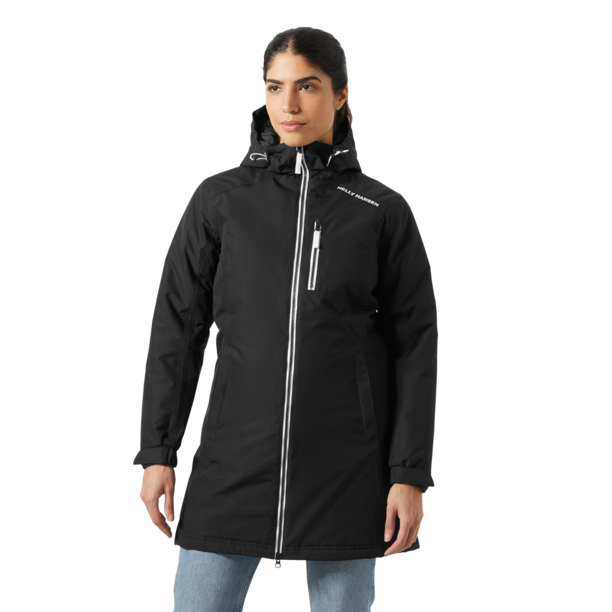 Helly Hansen Women's Long Belfast Winter Insulated Waterproof Coat Black 991 62395