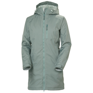 Helly Hansen Women's Long Belfast Winter Insulated HT Waterproof Parka (Grey Cactus)