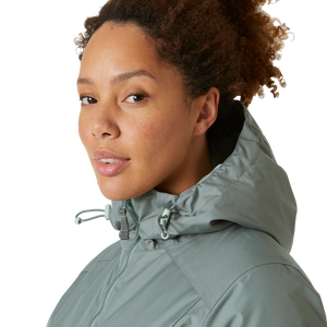 Helly Hansen Women's Long Belfast Winter Insulated HT Waterproof Parka (Grey Cactus)