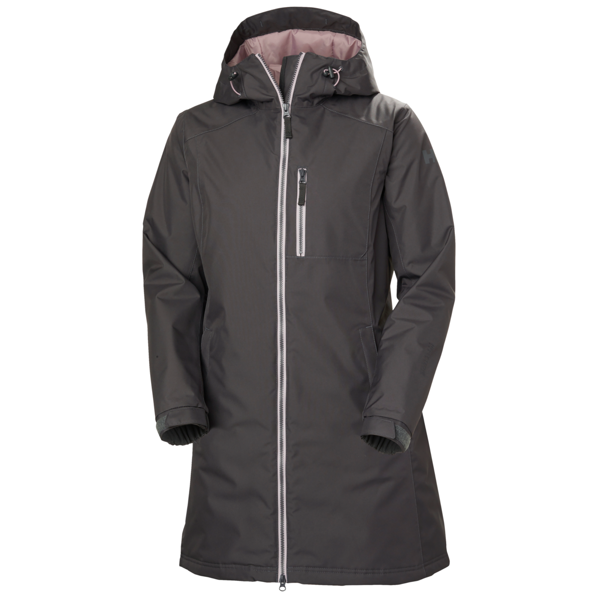 Helly Hansen Women's Long Belfast Winter Insulated Waterproof Coat Thunder Grey 831 62395