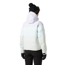 Load image into Gallery viewer, Helly Hansen Women&#39;s Nora Short Puffy Insulated Ski Jacket (Reflections AOP)
