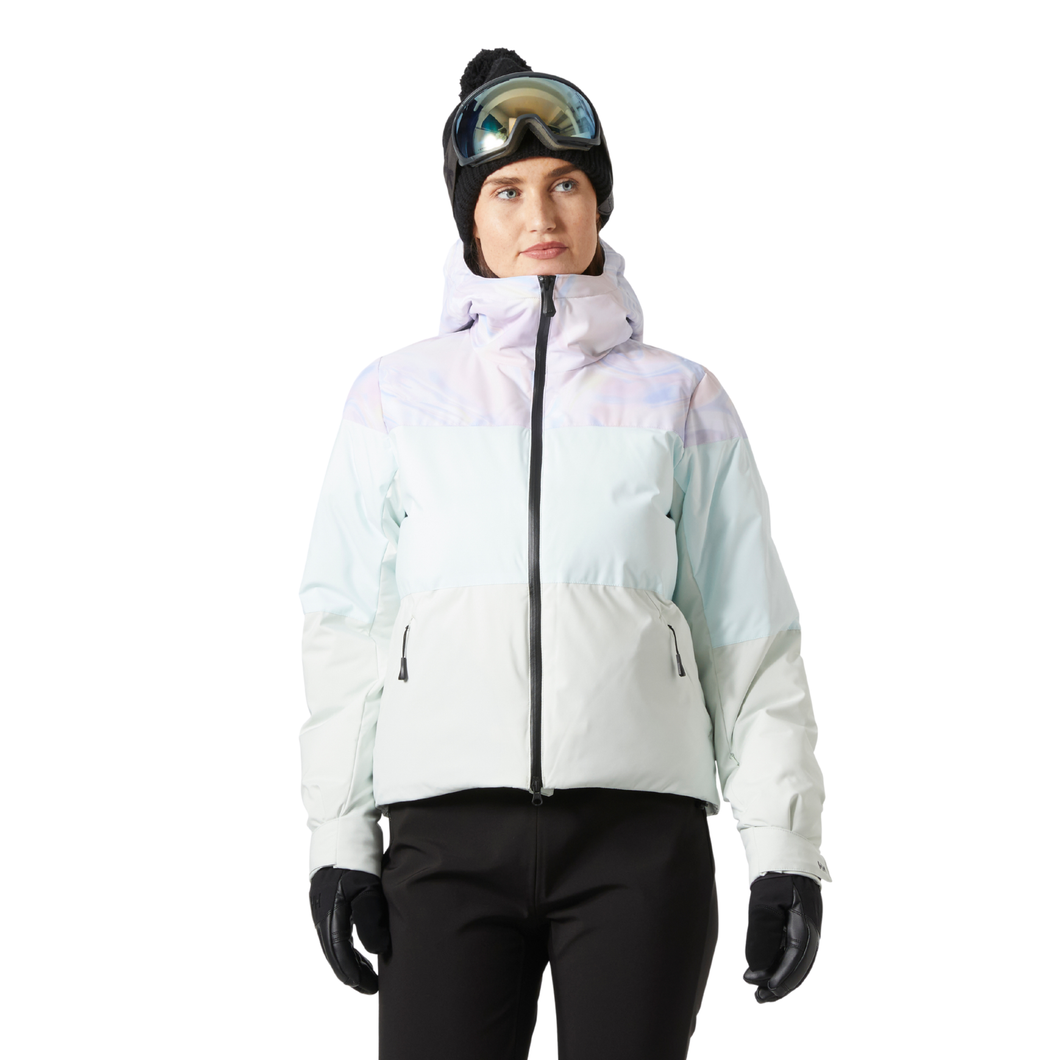 Helly Hansen Women's Nora Short Puffy Insulated Ski Jacket (Reflections AOP)
