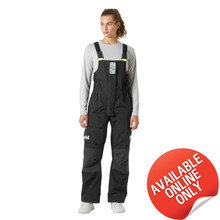 Load image into Gallery viewer, Helly Hansen Women&#39;s Pier 4.0 HT Waterproof Sailing Bib (Ebony)
