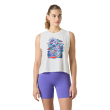 Load image into Gallery viewer, Helly Hansen Women's Skog Graphic UPF50 Technical Tank Top (White)

