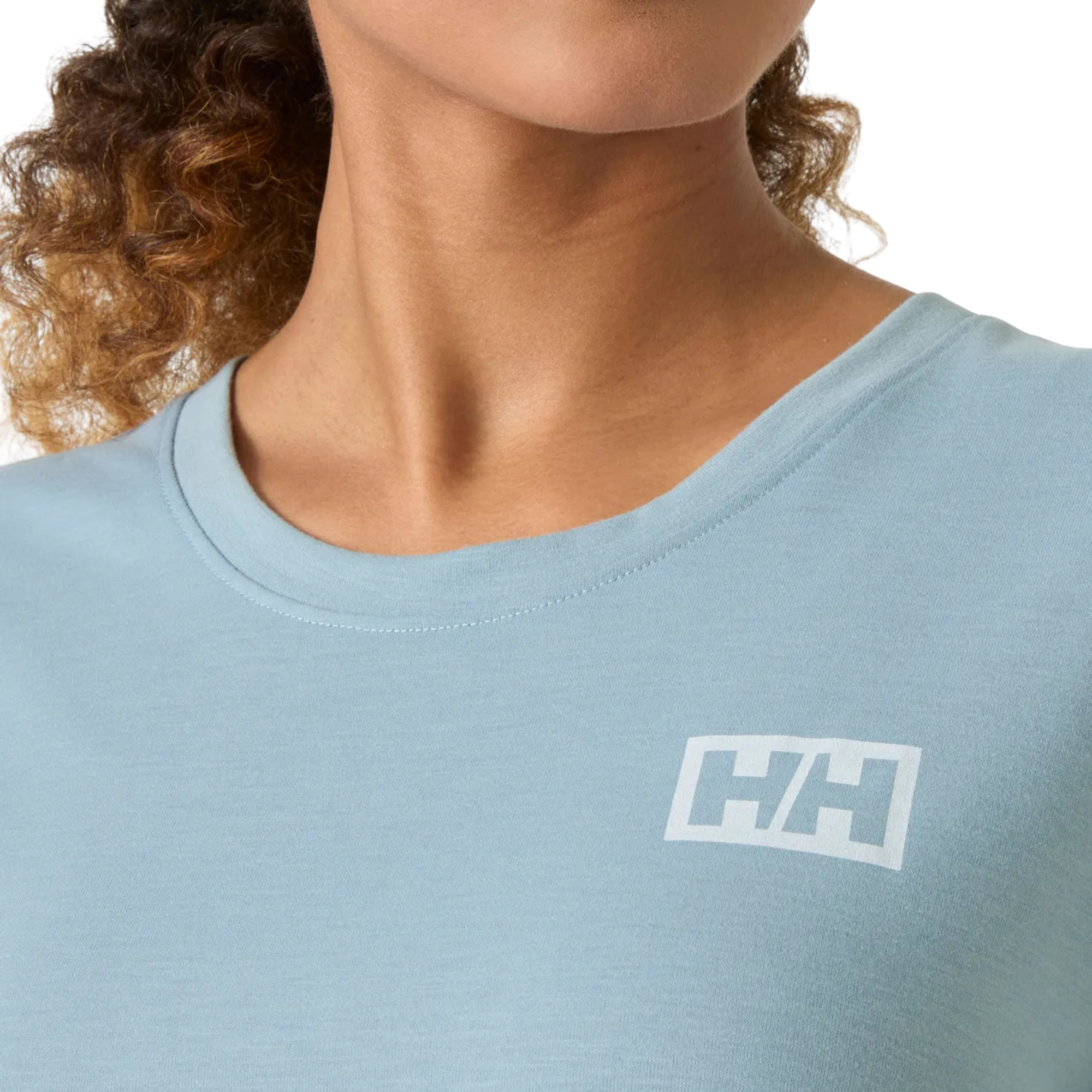 Helly Hansen Women's Skog Recycled Graphic Short Sleeve Tee (Windy Blue)