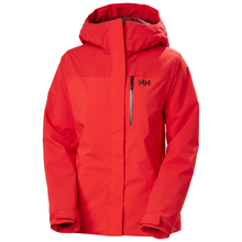 Load image into Gallery viewer, Helly Hansen Women&#39;s Snowplay Waterproof Ski Jacket (Alert Red)
