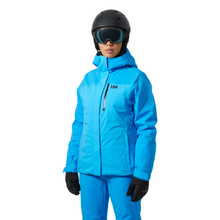 Load image into Gallery viewer, Helly Hansen Women&#39;s Snowplay Waterproof Ski Jacket (Cyan)
