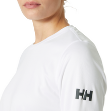 Load image into Gallery viewer, Helly Hansen Women&#39;s Tech Crew Long Sleeve UPF50 Technical Top 2.0 (White)
