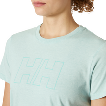 Load image into Gallery viewer, Helly Hansen Women&#39;s Tech Logo Short Sleeve Technical Tee (Lagoon)
