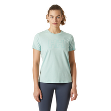 Load image into Gallery viewer, Helly Hansen Women&#39;s Tech Logo Short Sleeve Technical Tee (Lagoon)
