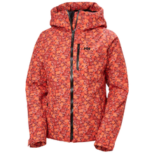 Load image into Gallery viewer, Helly Hansen Women&#39;s Valdisere 3.0 2L HT Waterproof Insulated Ski Jacket (Red Floral AOP)
