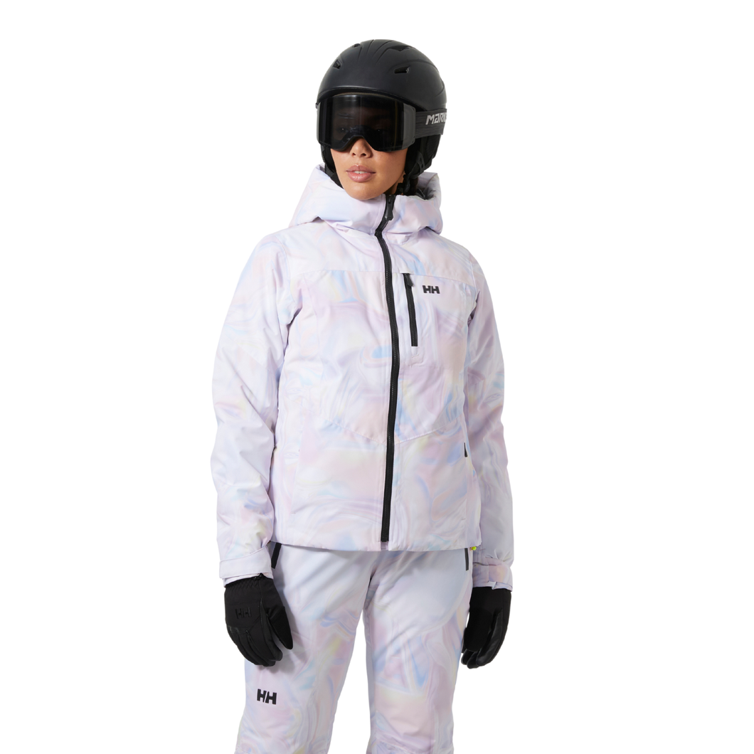 Helly Hansen Women's Valdisere 3.0 2L HT Waterproof Insulated Ski Jacket (Reflections AOP)
