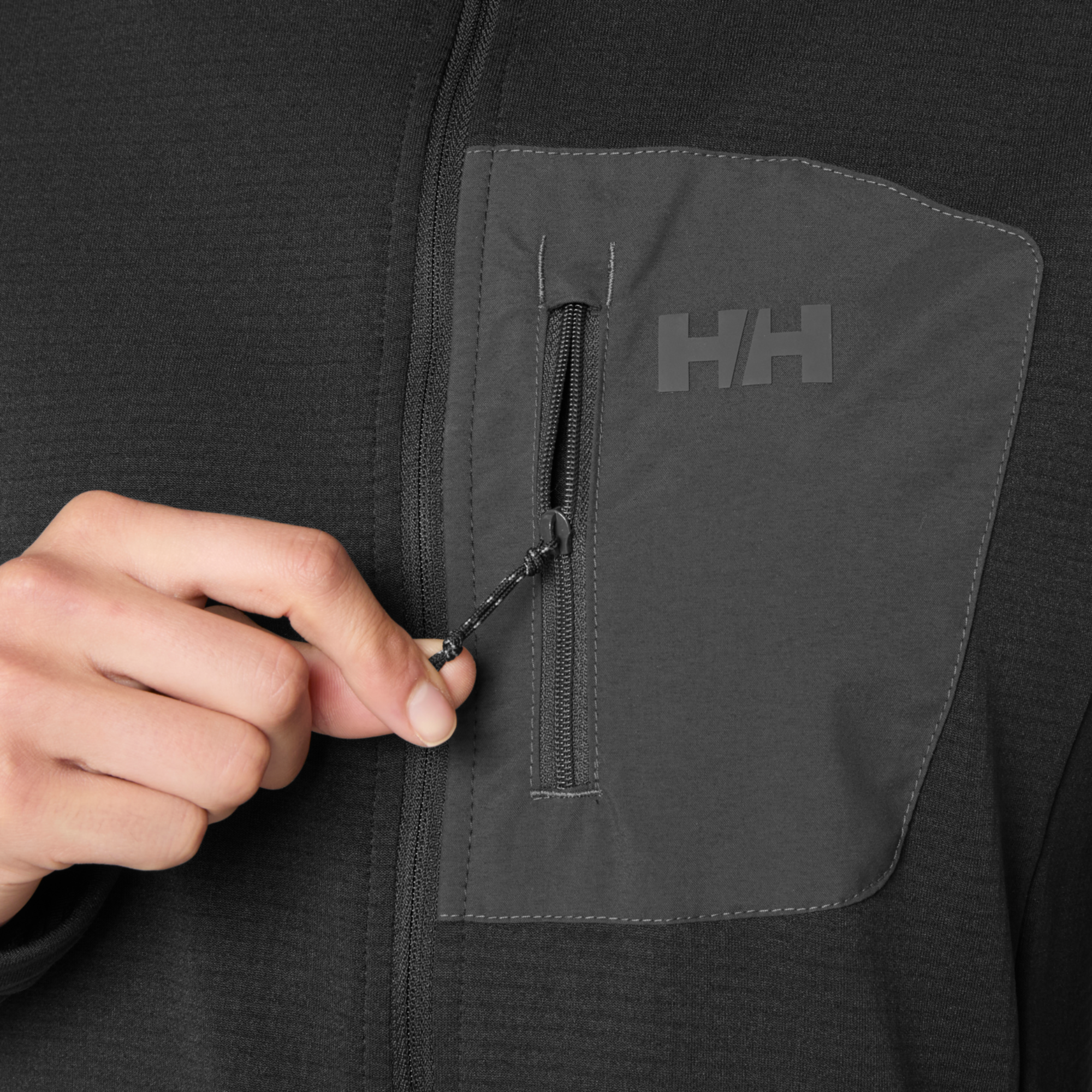 Helly Hansen Women's Versalite Hooded Full Zip Fleece Jacket Black 990 49556