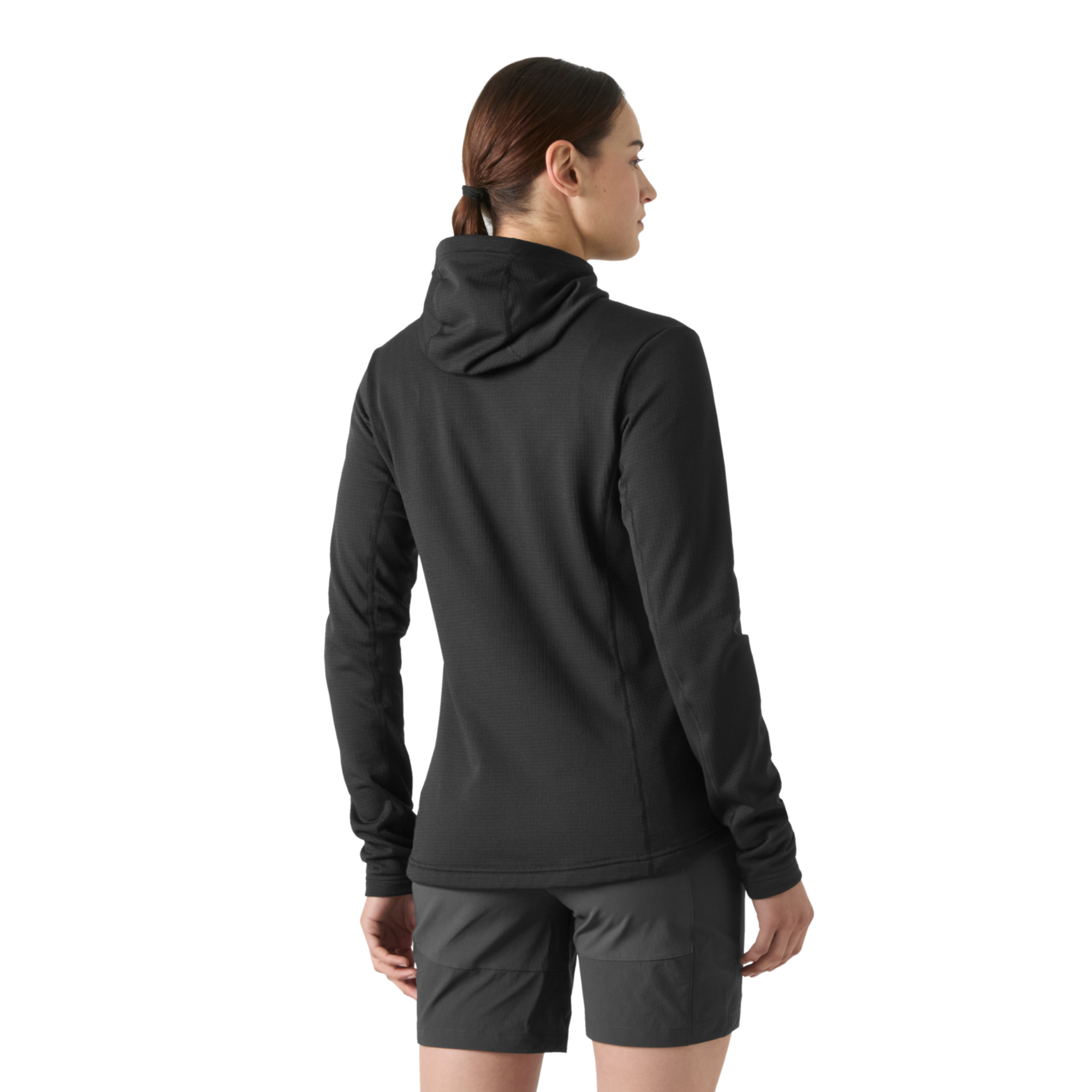 Helly Hansen Women's Versalite Hooded Full Zip Fleece Jacket Black 990 49556