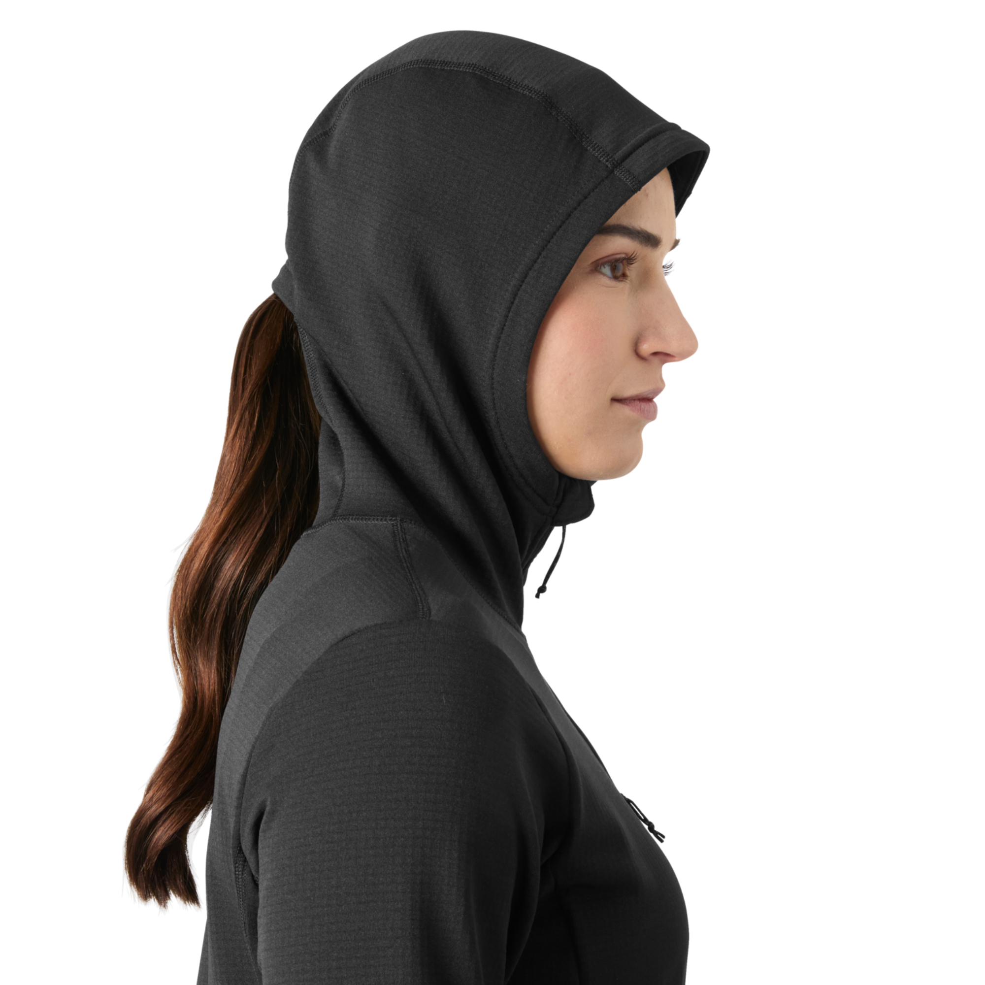 Helly Hansen Women's Versalite Hooded Full Zip Fleece Jacket Black 990 49556