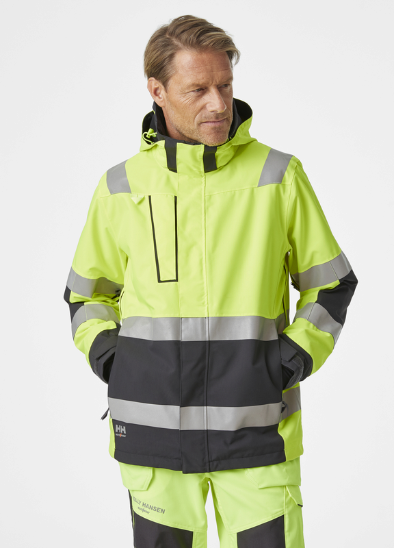 Helly Hansen Workwear Men's Alna 2.0 High Vis Waterproof Jacket (Yellow)