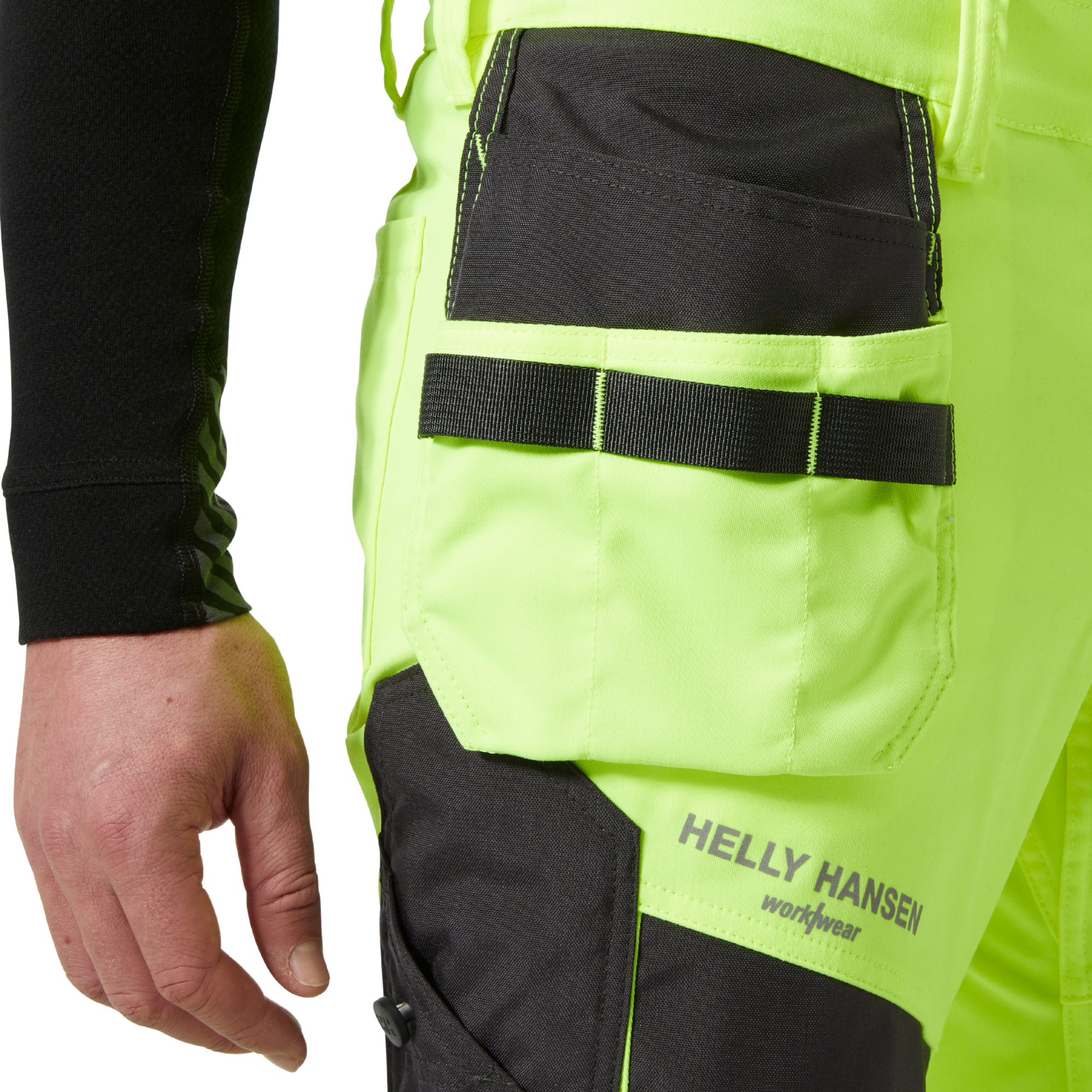 Helly Hansen Workwear Men's Alna 2.0 Class 2 Hi-Vis Construction Trousers (Yellow)