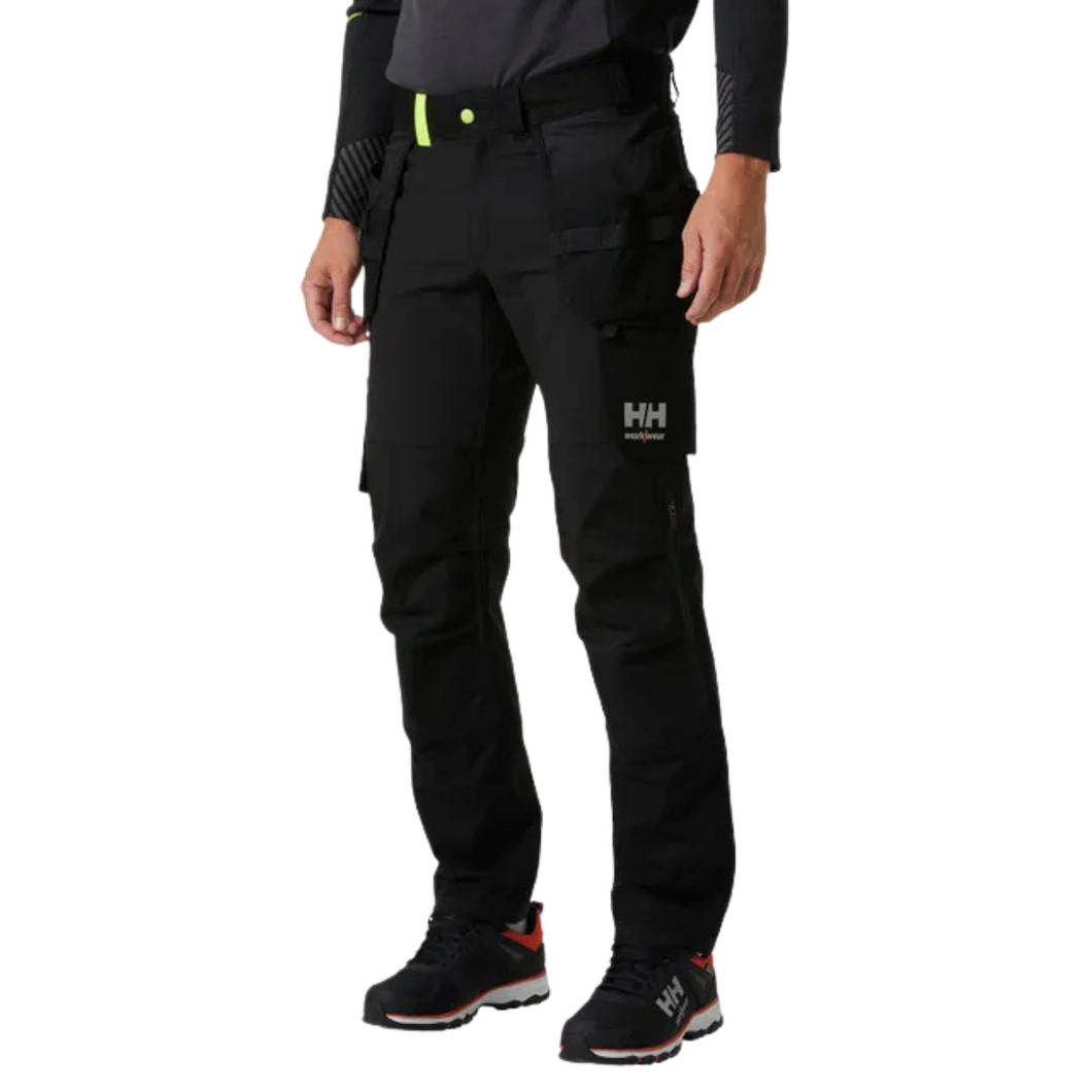 Helly Hansen Workwear Men's Oxford 4X Construction Trousers (Black)