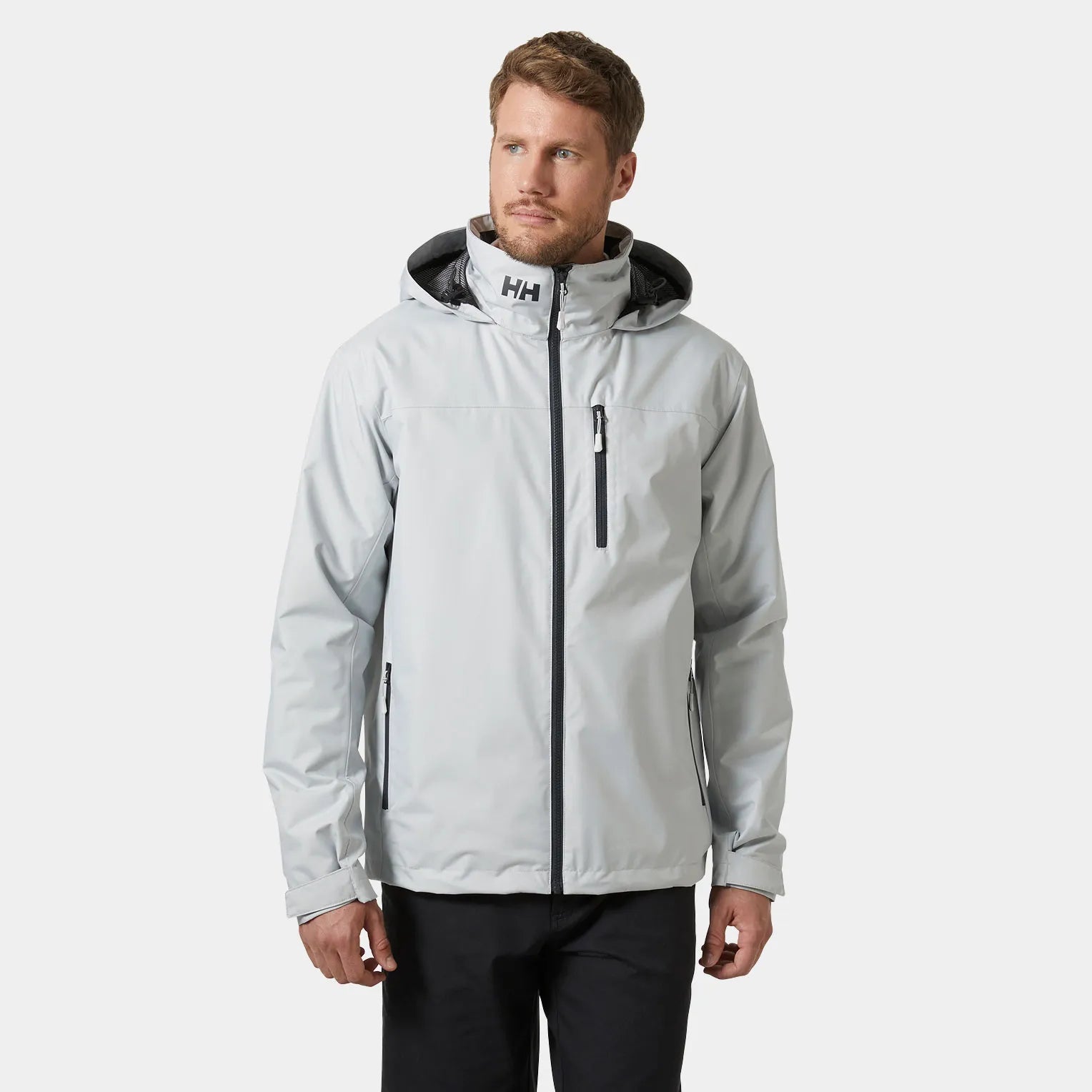 Helly hansen men's crew hooded midlayer waterproof jacket sales