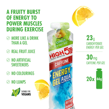 Load image into Gallery viewer, High 5 Energy Gel Aqua with Caffeine (66g)(Citrus)

