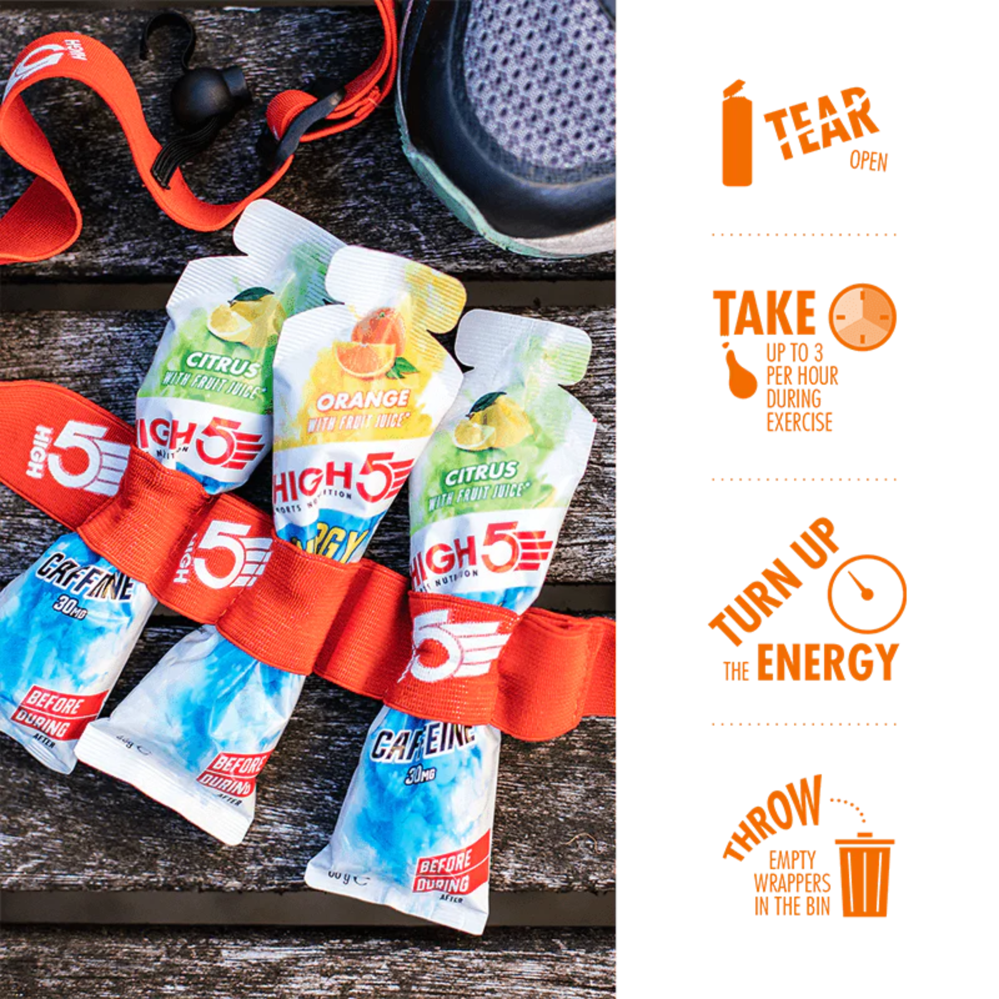 High 5 Energy Gel Aqua 66g Pouch (Berry)