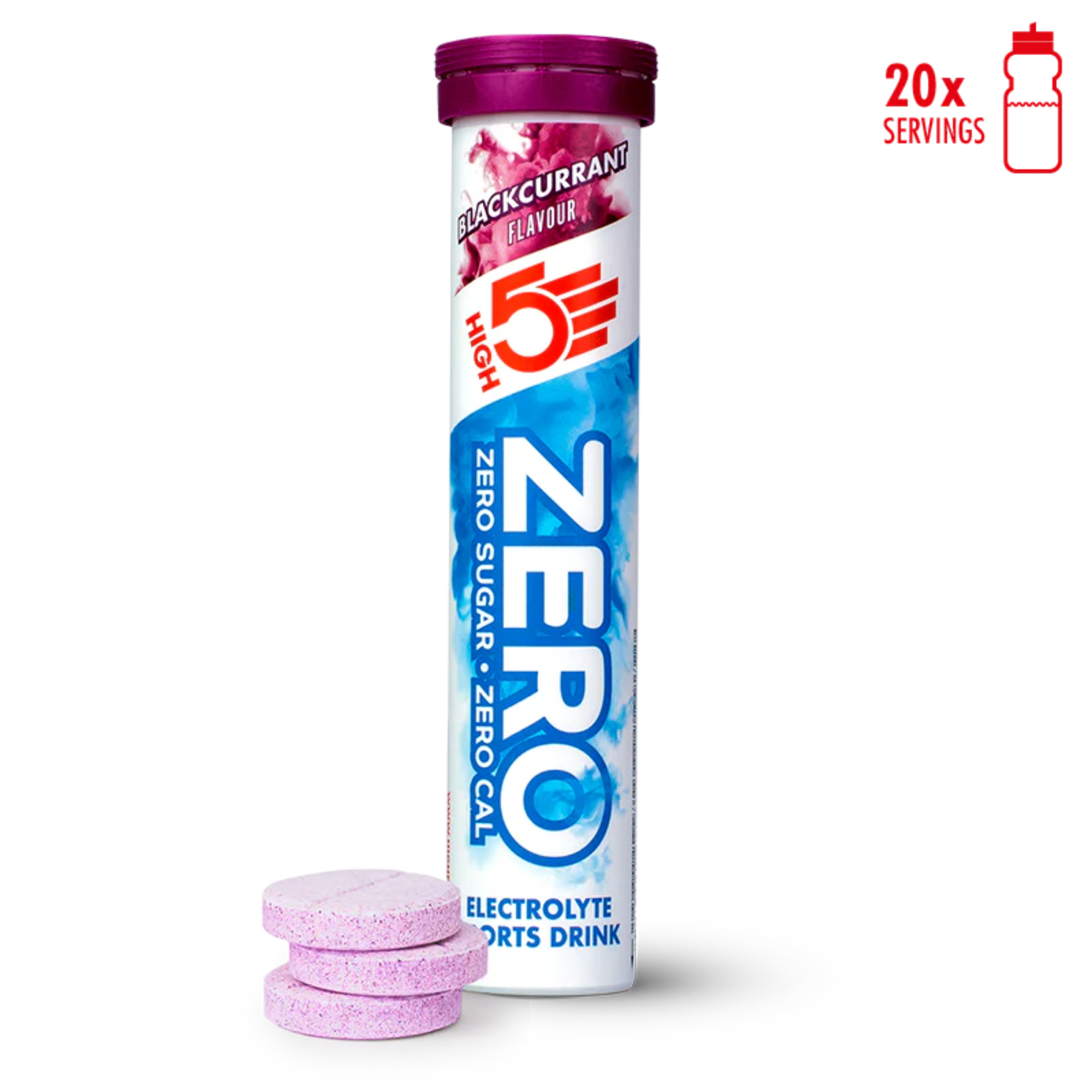 High 5 Zero Electrolyte Drink 20 Tablet Tube (Blackcurrant)