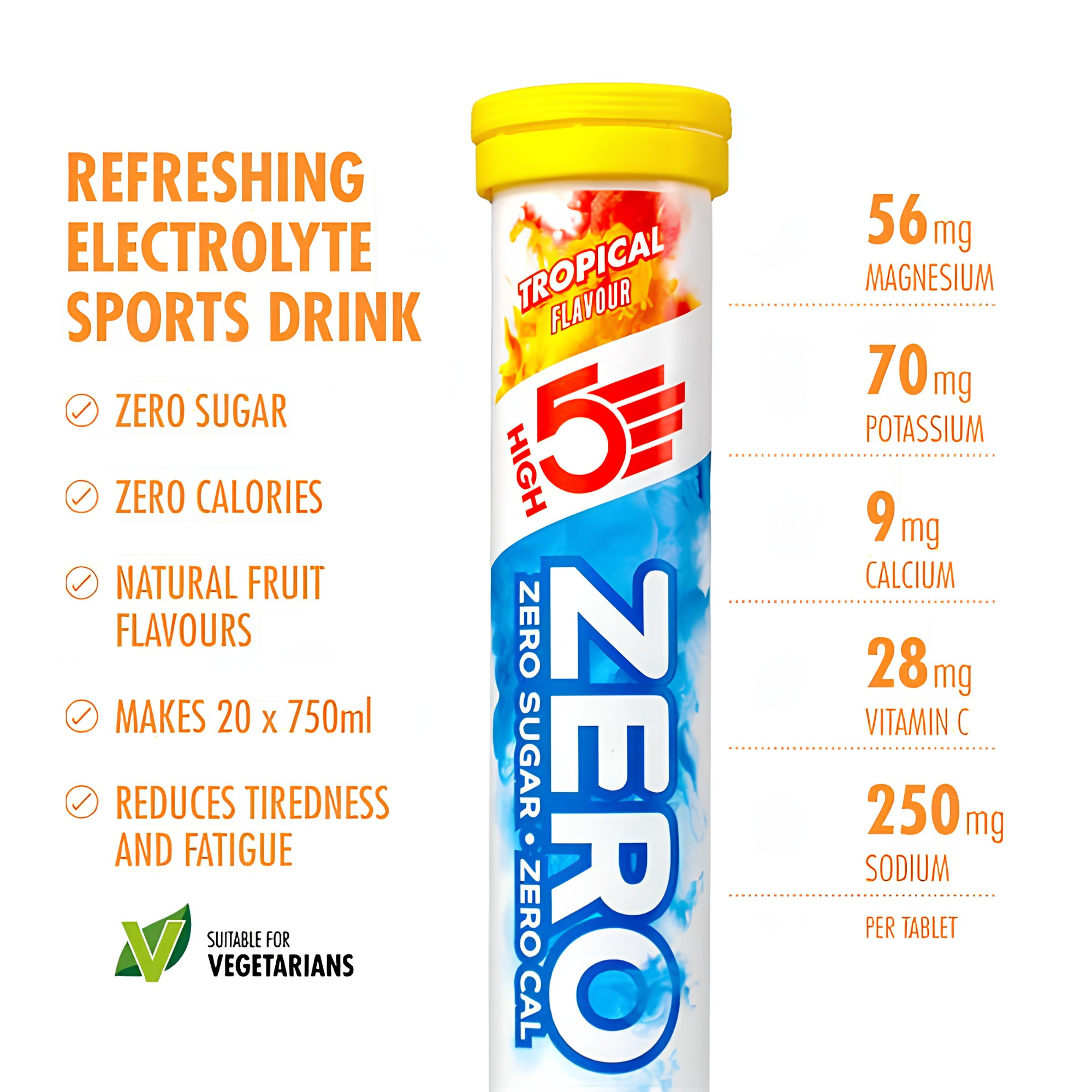 High 5 Zero Electrolyte Drink Triple Pack (Berry/Citrus/Tropical)