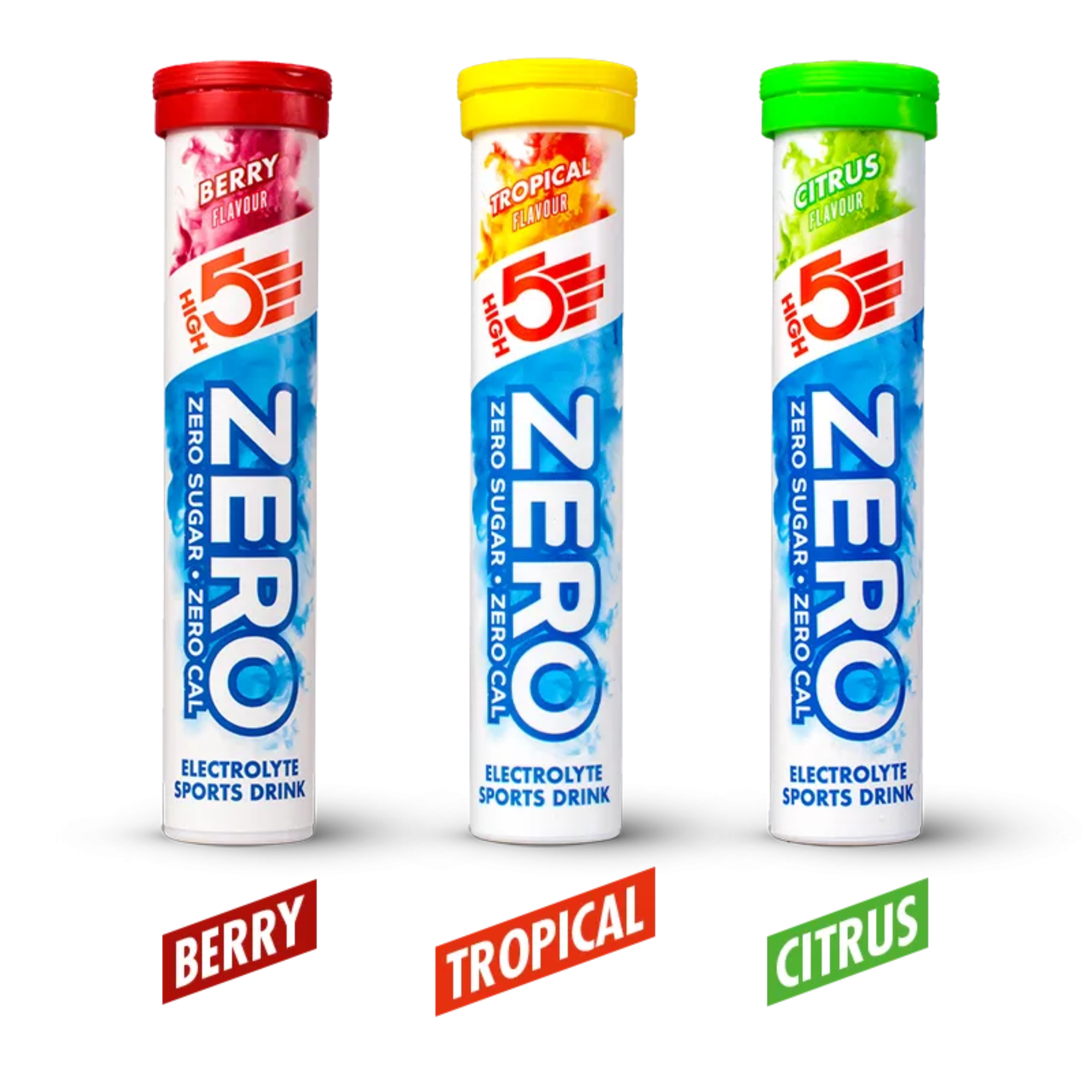 High 5 Zero Electrolyte Drink Triple Pack (Berry/Citrus/Tropical)