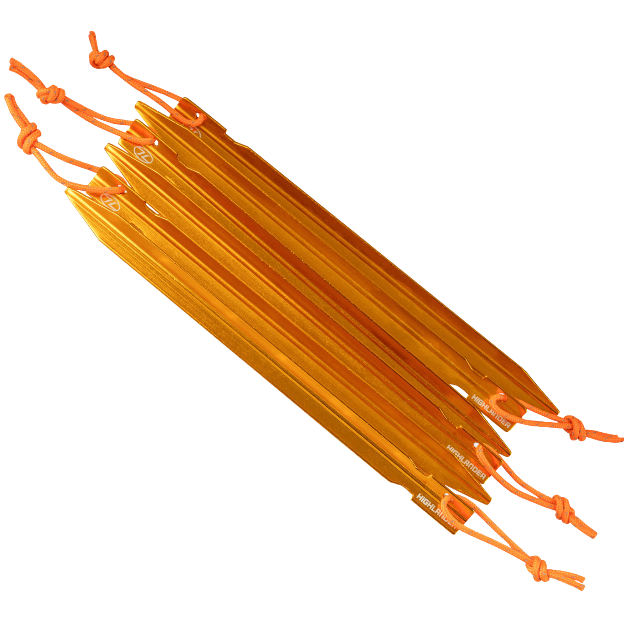 Highlander 18cm/7in Arrow Aluminium Tent Pegs (6 Per Pack)