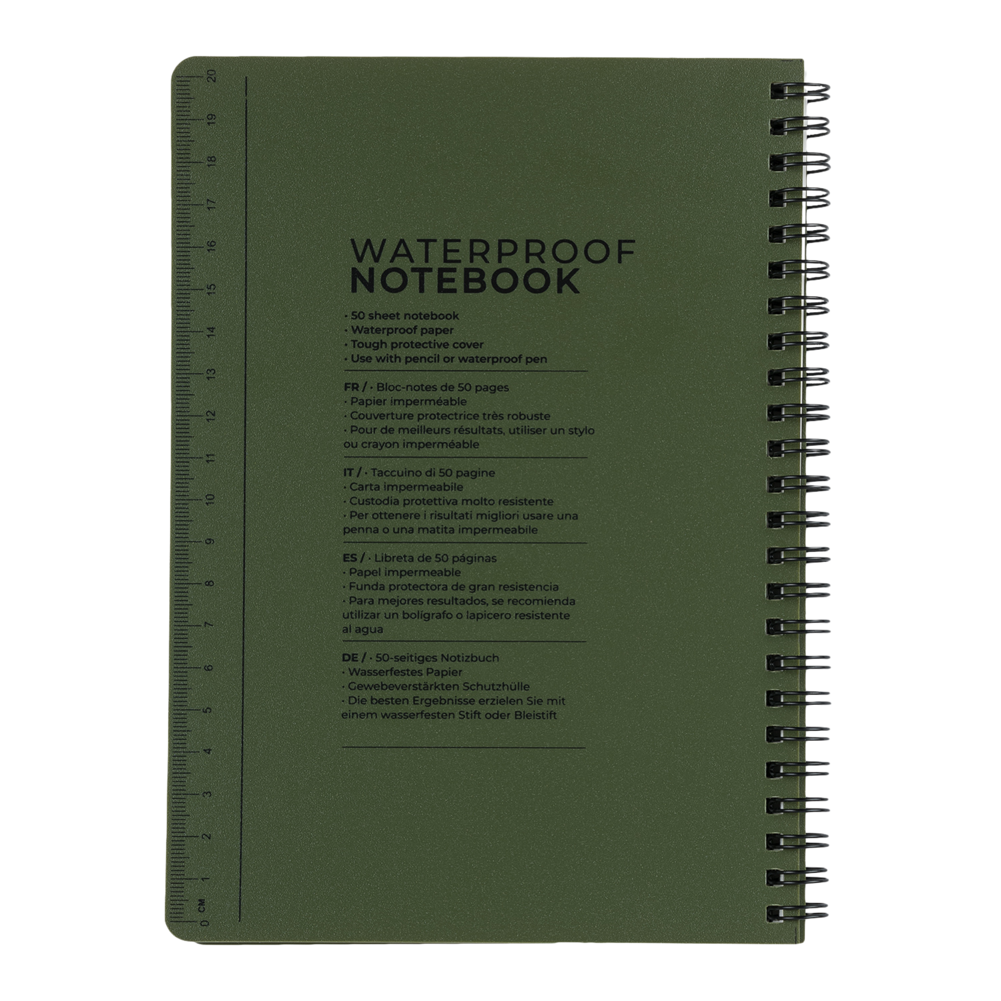 Highlander A5 Outdoor Waterproof Notebook (Olive)