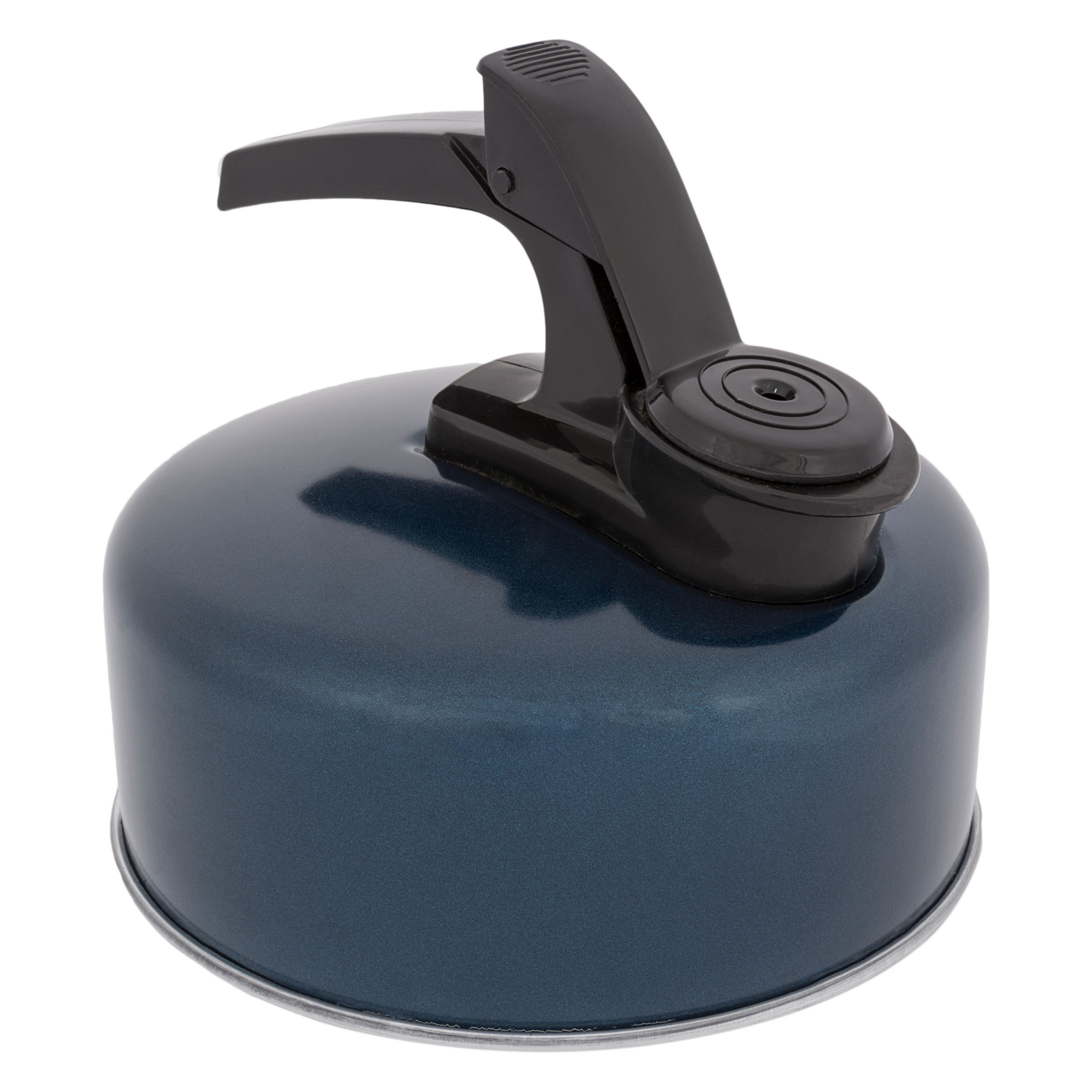 Highlander Aluminium Whistling Kettle 1L Navy CP093