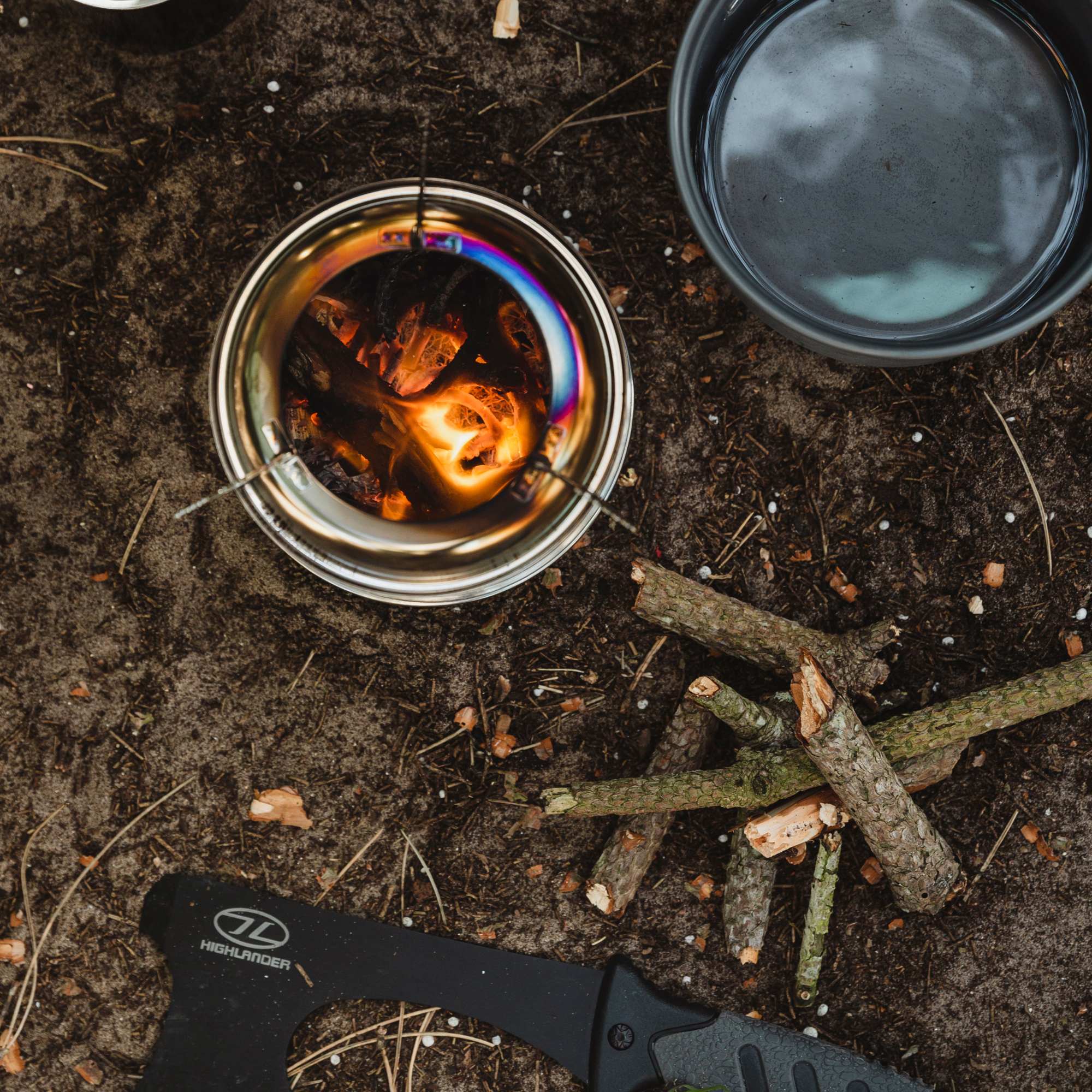 Highlander Cabar Wood Burning Stainless Steel Stove