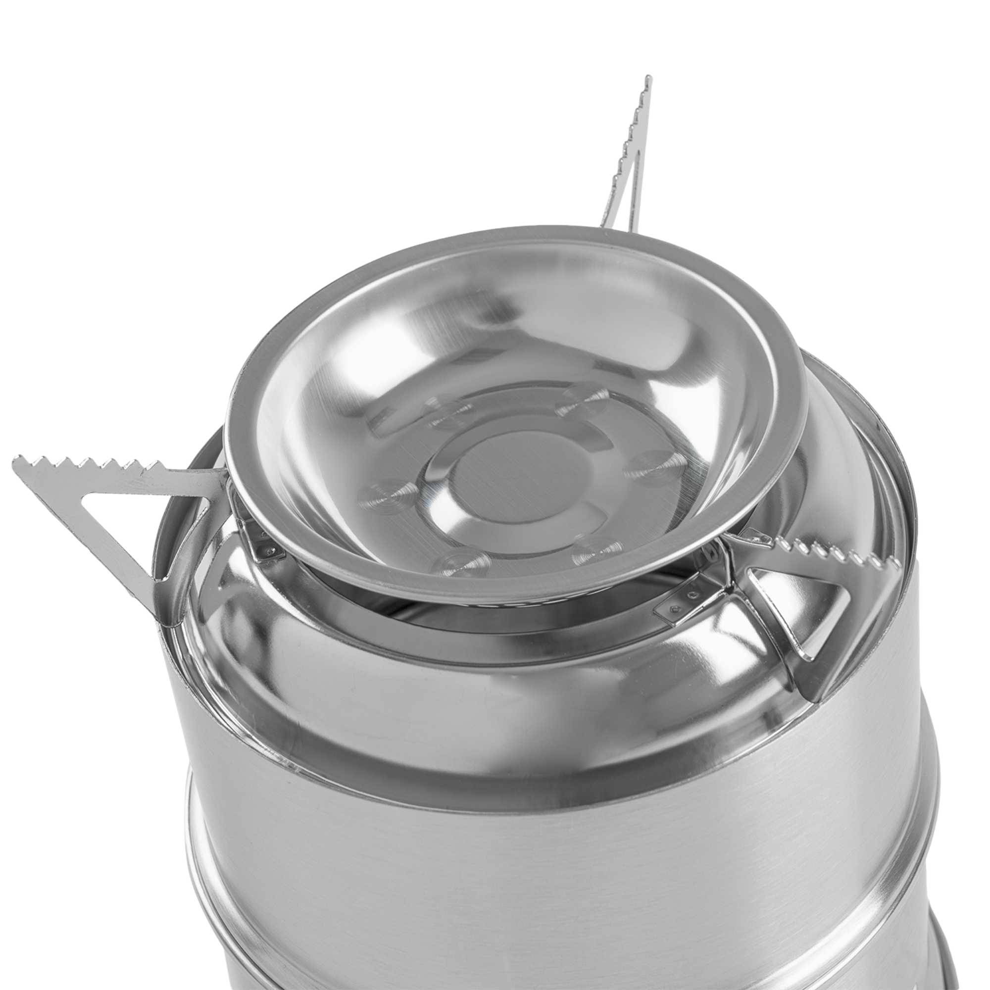 Highlander Cabar Wood Burning Stainless Steel Stove