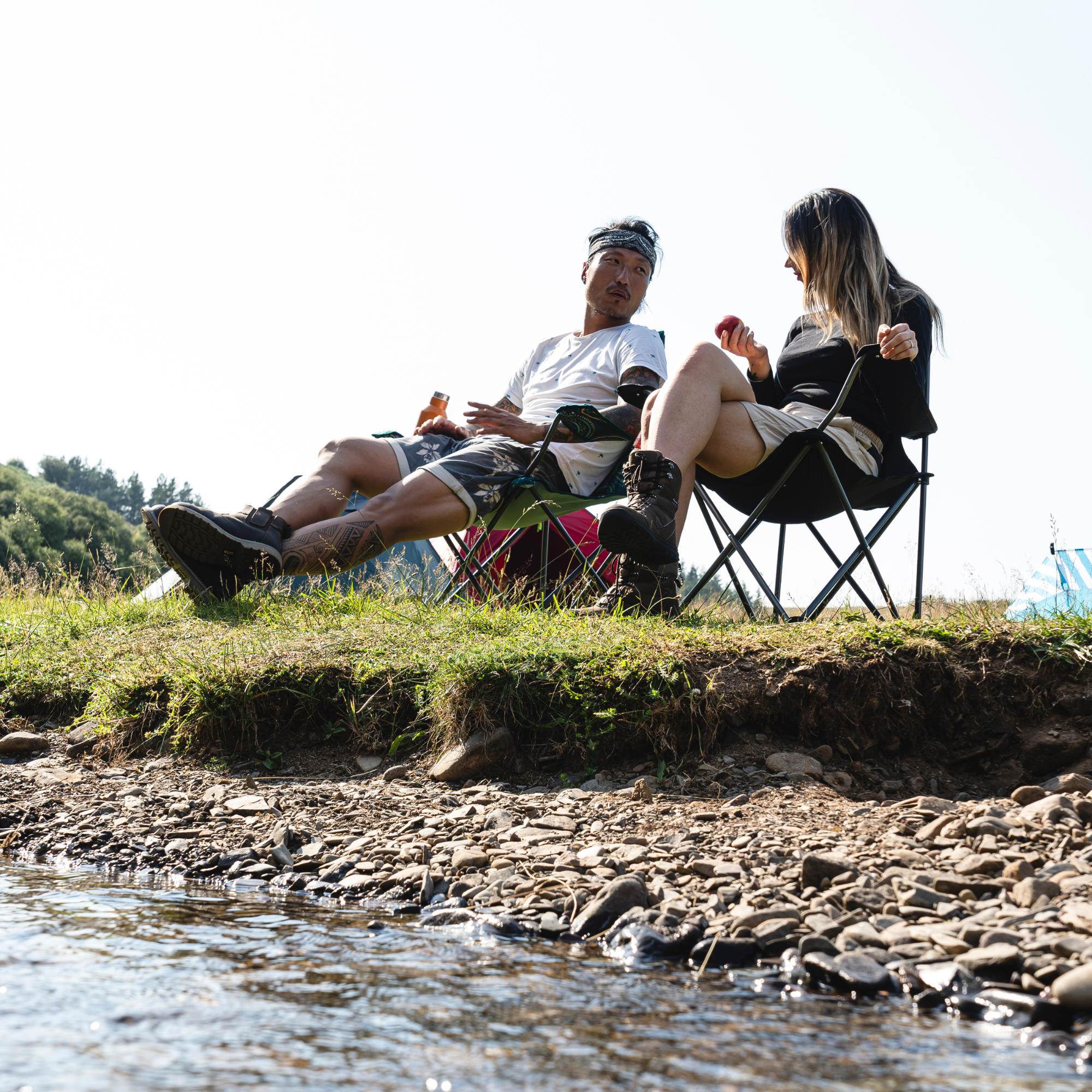 Highlander Edinburgh Camping Chair (Black)