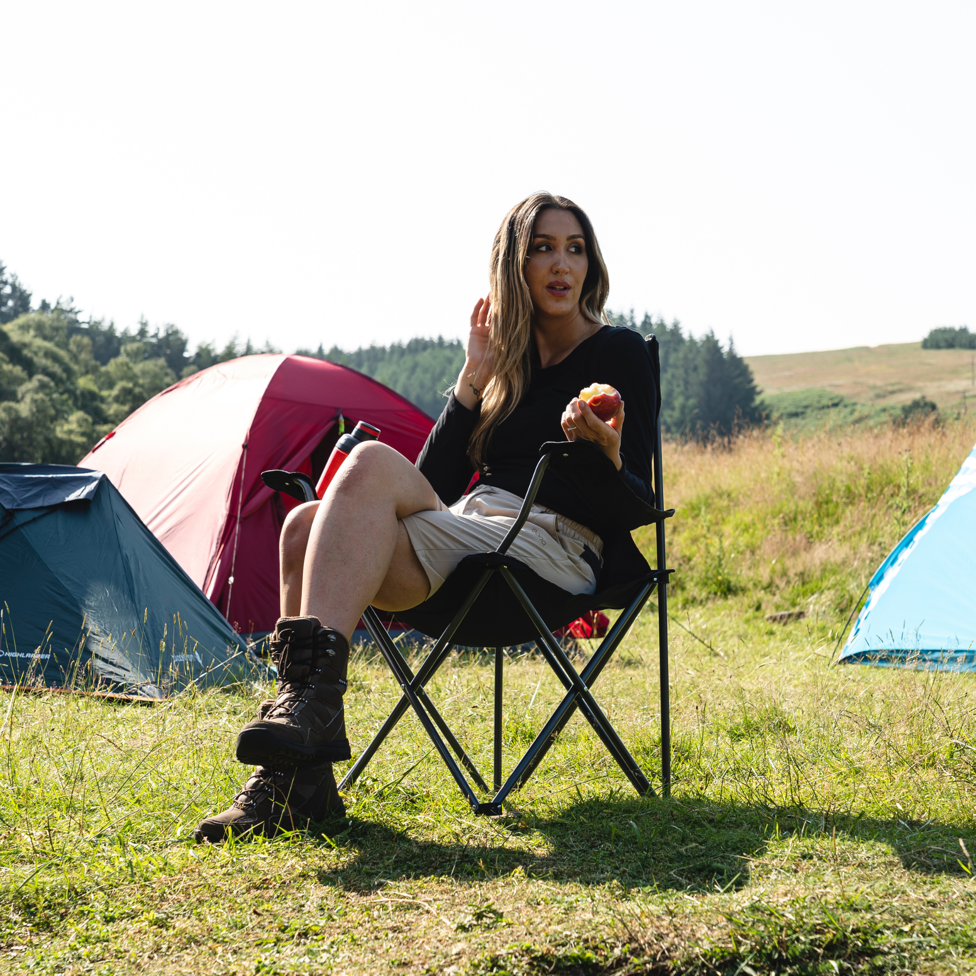 Highlander Edinburgh Camping Chair (Black)