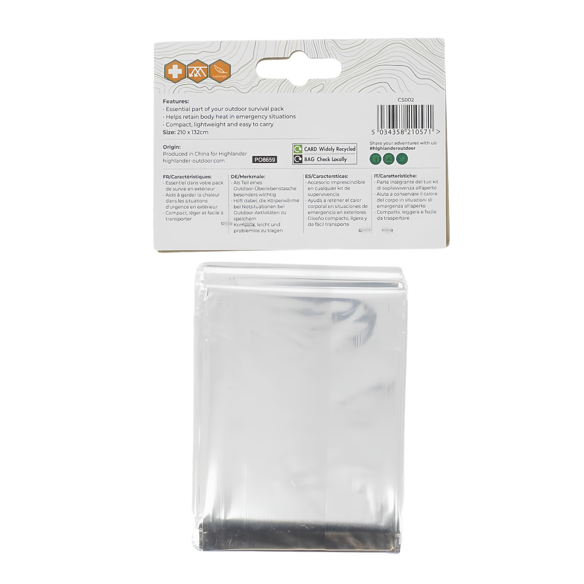 Highlander Emergency Foil Blanket